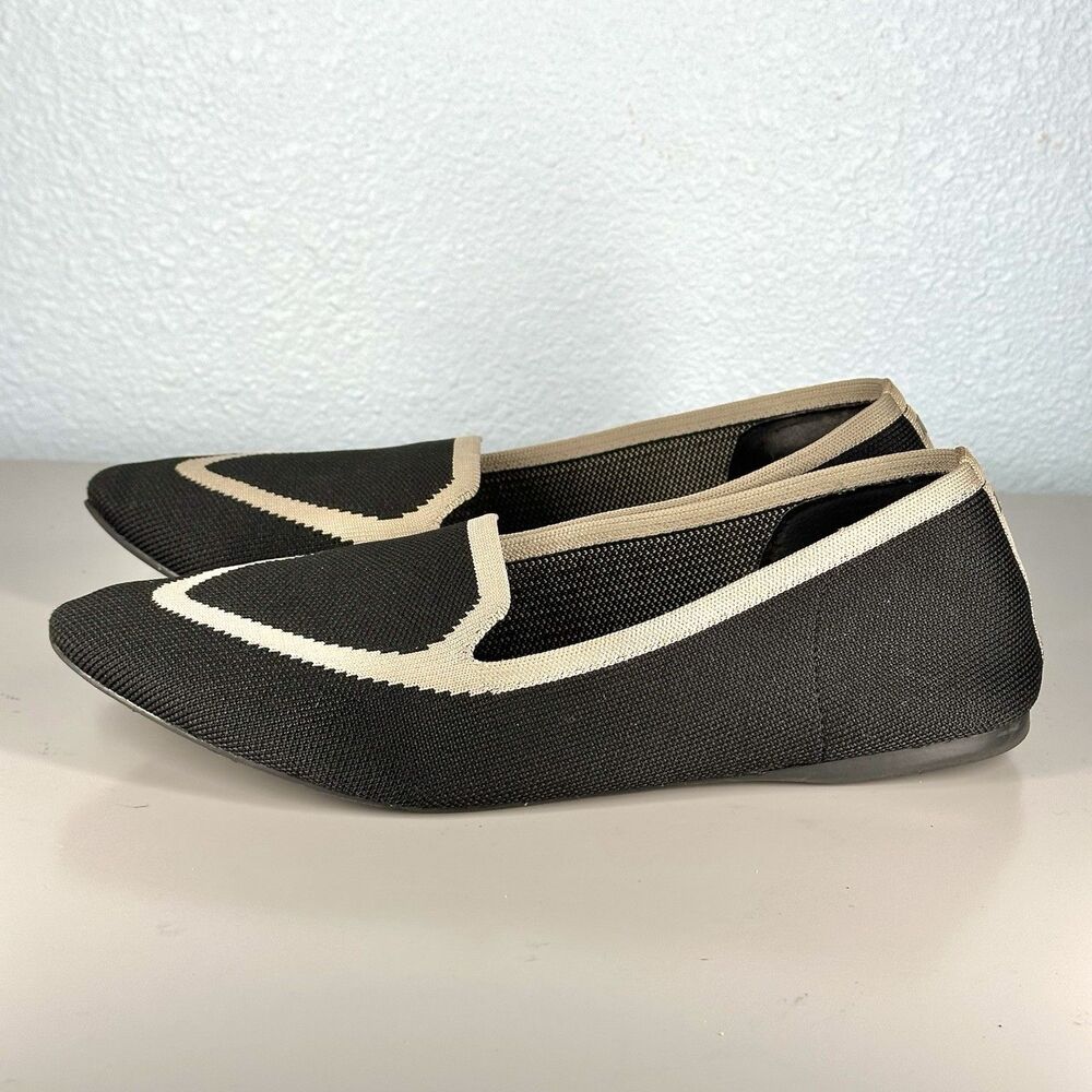 Birdies Women's Size 10 Black The Blackbird Flat Slip On Knit Loafer Shoes - Picture 5 of 12